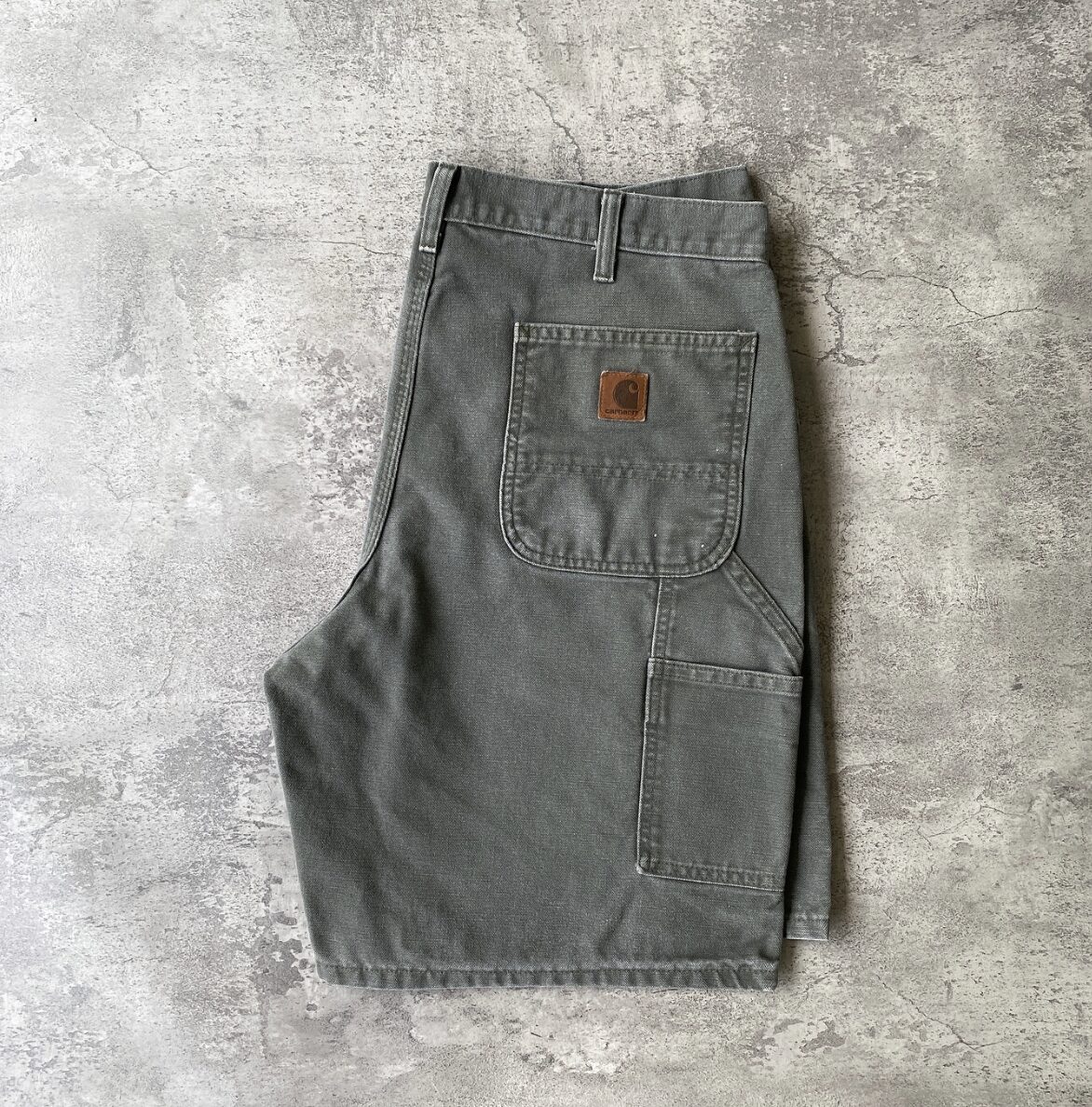 Carhartt Canvas Work Shorts – Faded Green Utility